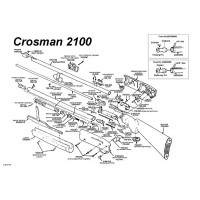 Втулка фторопластовая клапана накачки CROSMAN АМ 77, 2100 Втулка фторопластовая клапана накачки CROSMAN АМ 77, 2100