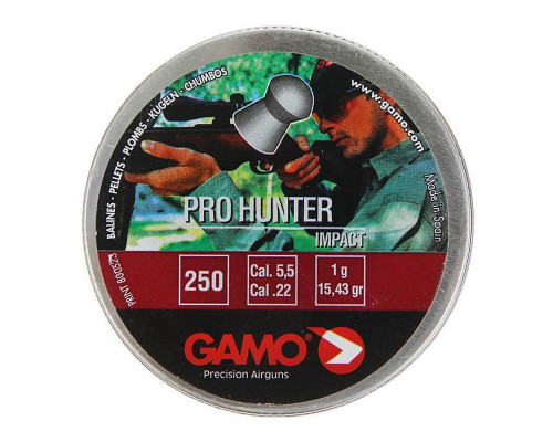 Пули Gamo Pro Hunter 5,5 мм, 1 грамм, 250 штук